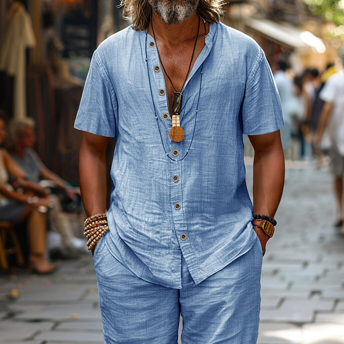 Elegant Short Sleeved Set