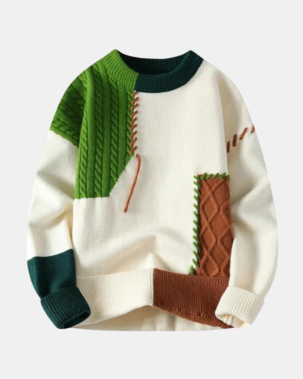 Amadeo Patchwork Pullover