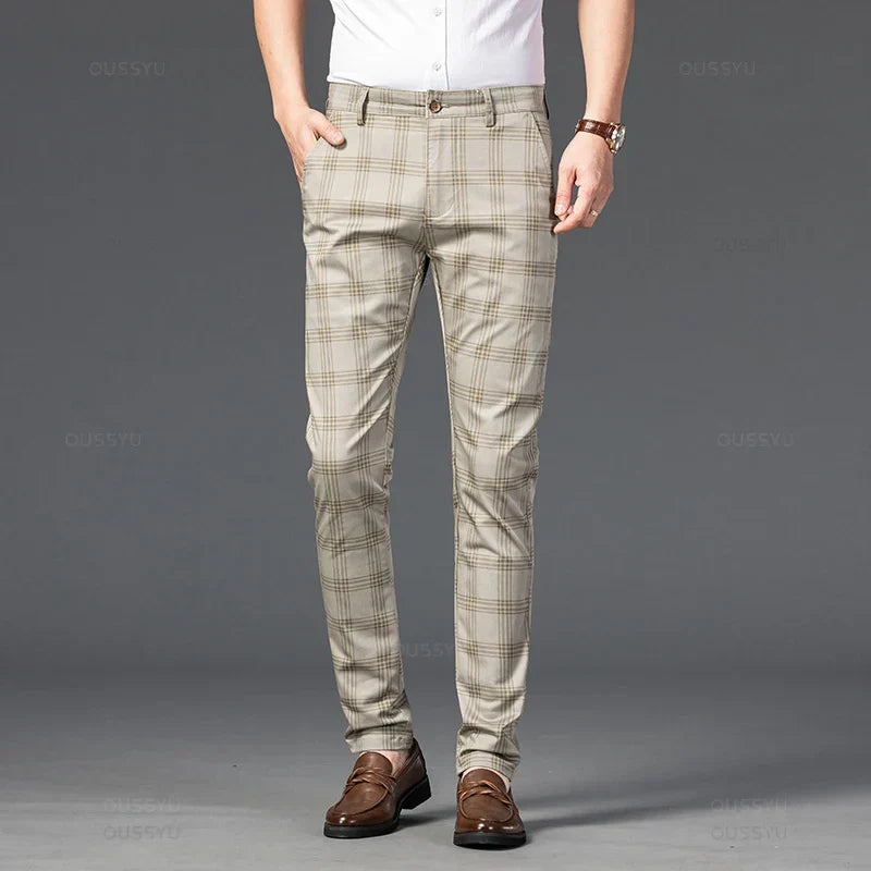 Elegant Plaid Pants