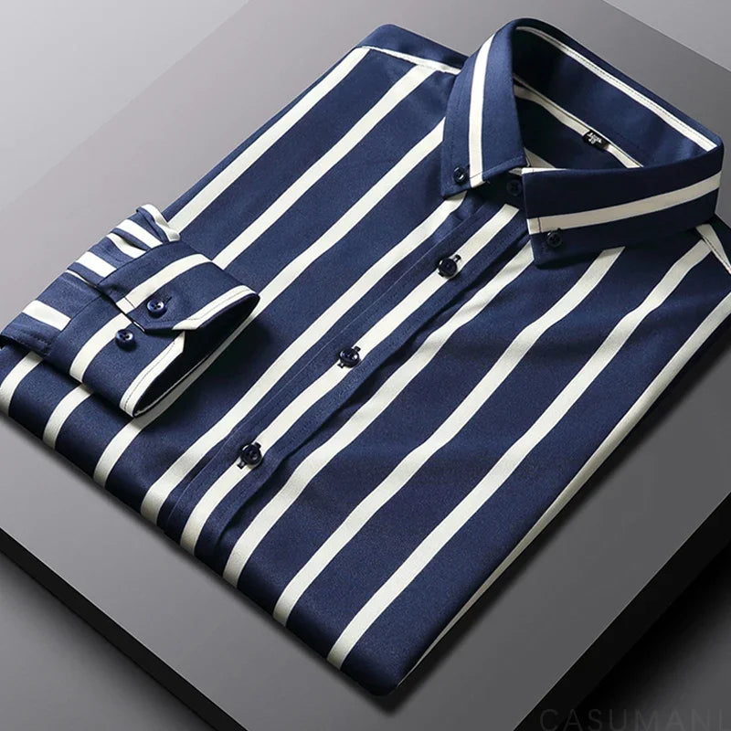 Cazotti - Casual Striped Men's Shirt
