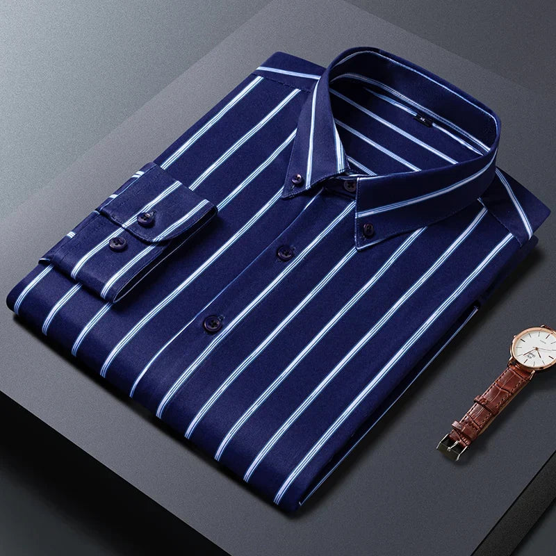 Cazotti - Elegant Striped Men's Shirt