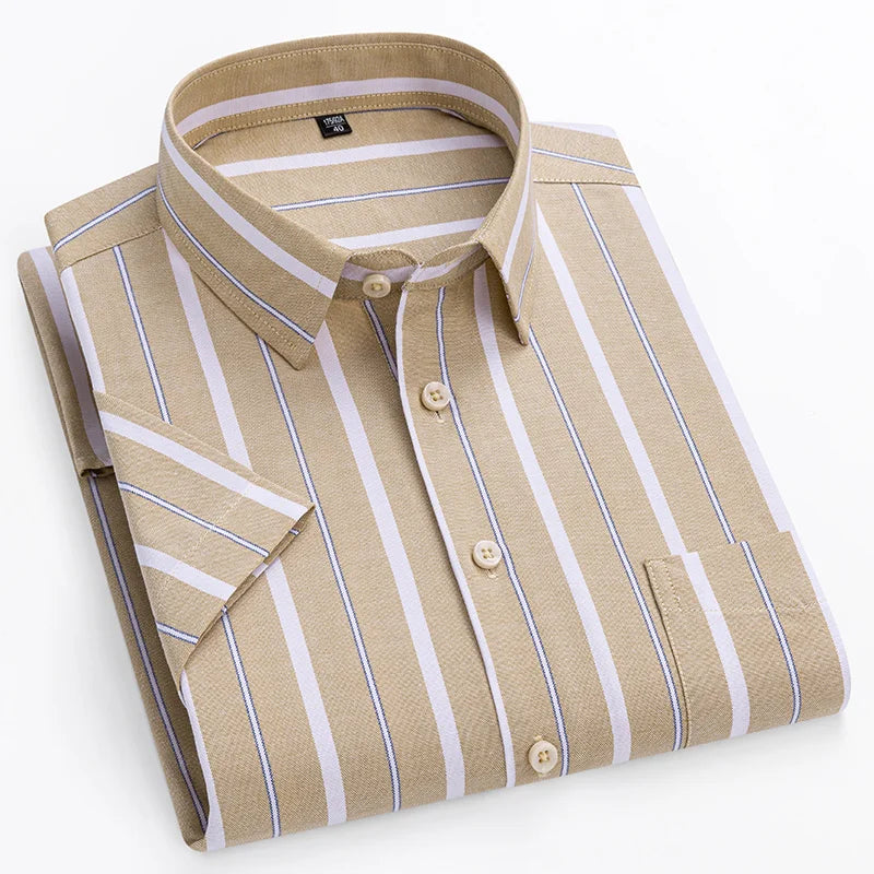 Cazotti - Short-Sleeved Cotton Shirt