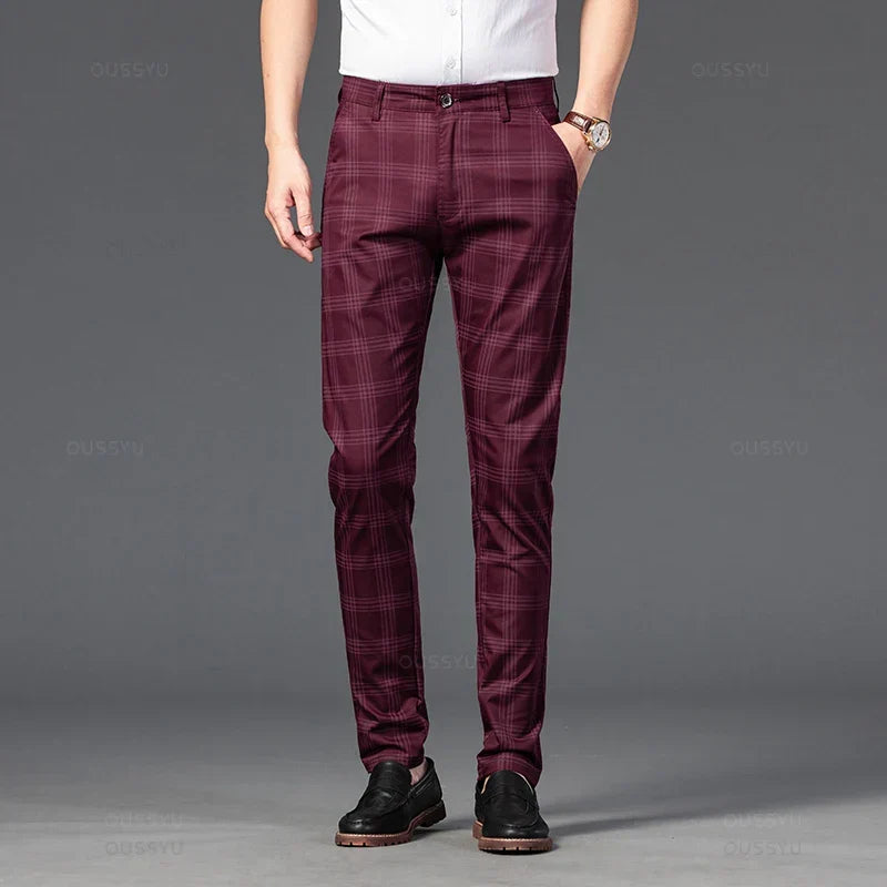 Elegant Plaid Pants
