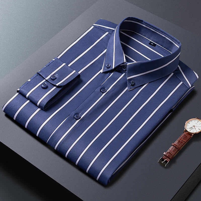 Cazotti - Elegant Striped Men's Shirt