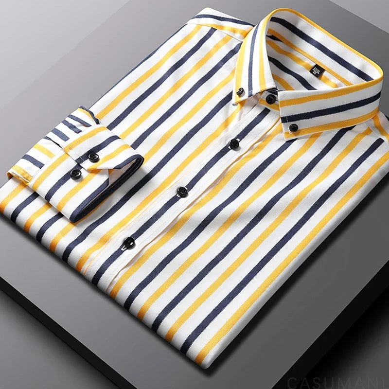 Cazotti - Casual Striped Men's Shirt