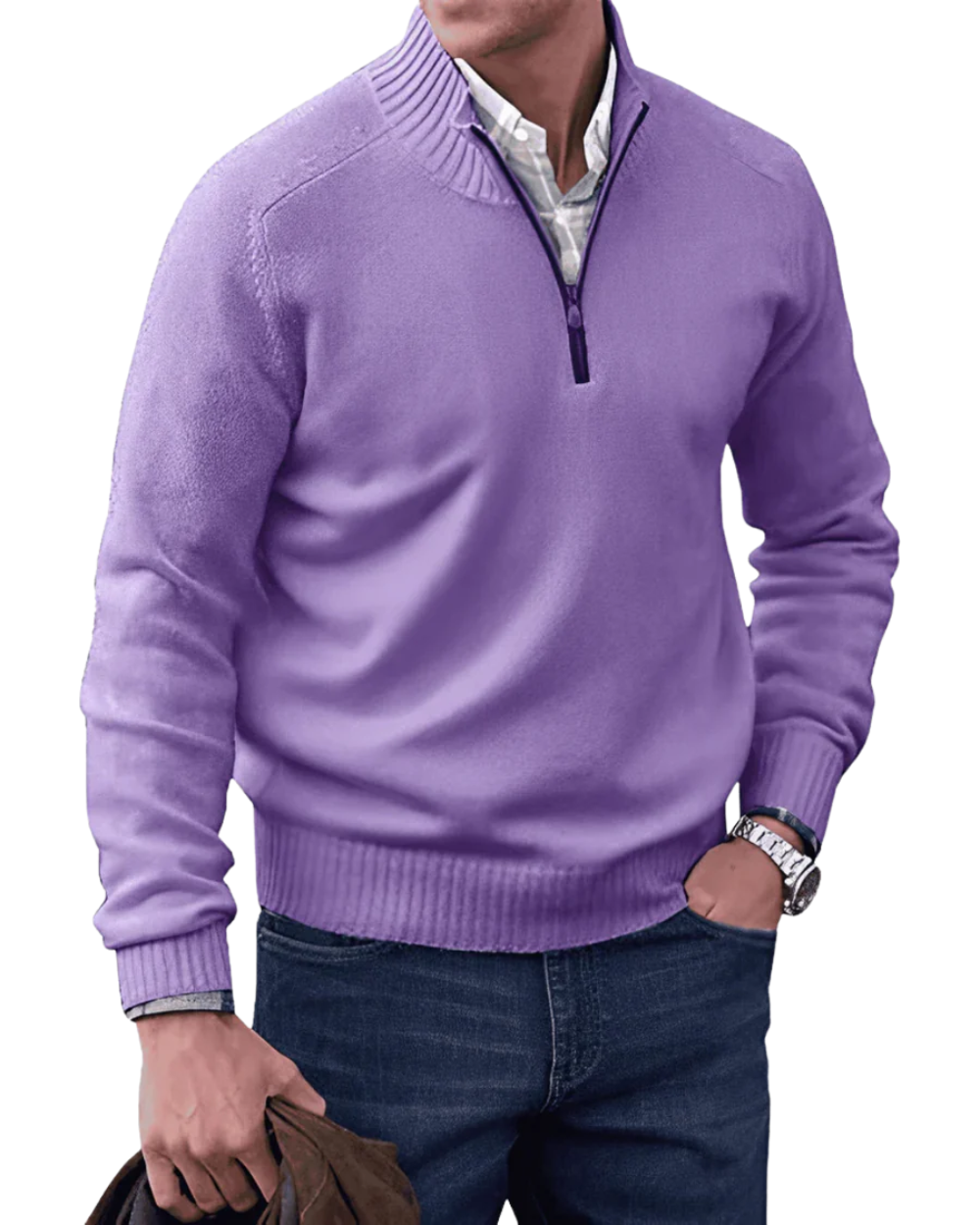 Casual Zip Sweater
