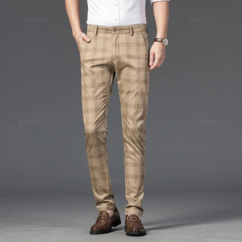 Elegant Plaid Pants