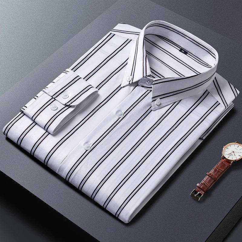 Cazotti - Elegant Striped Men's Shirt
