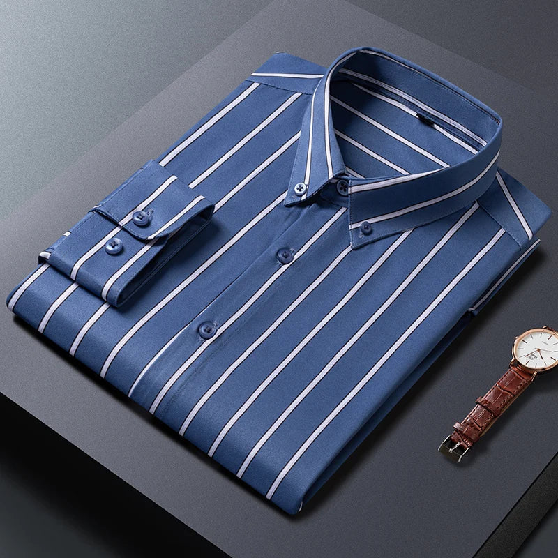 Cazotti - Elegant Striped Men's Shirt