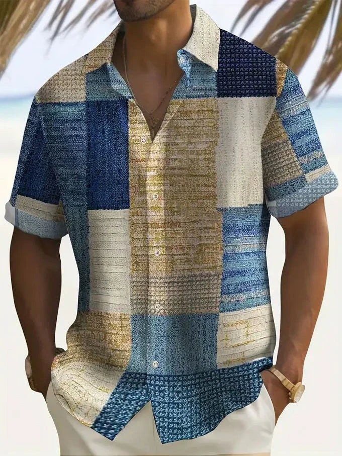 Elegant Patchwork Shirt