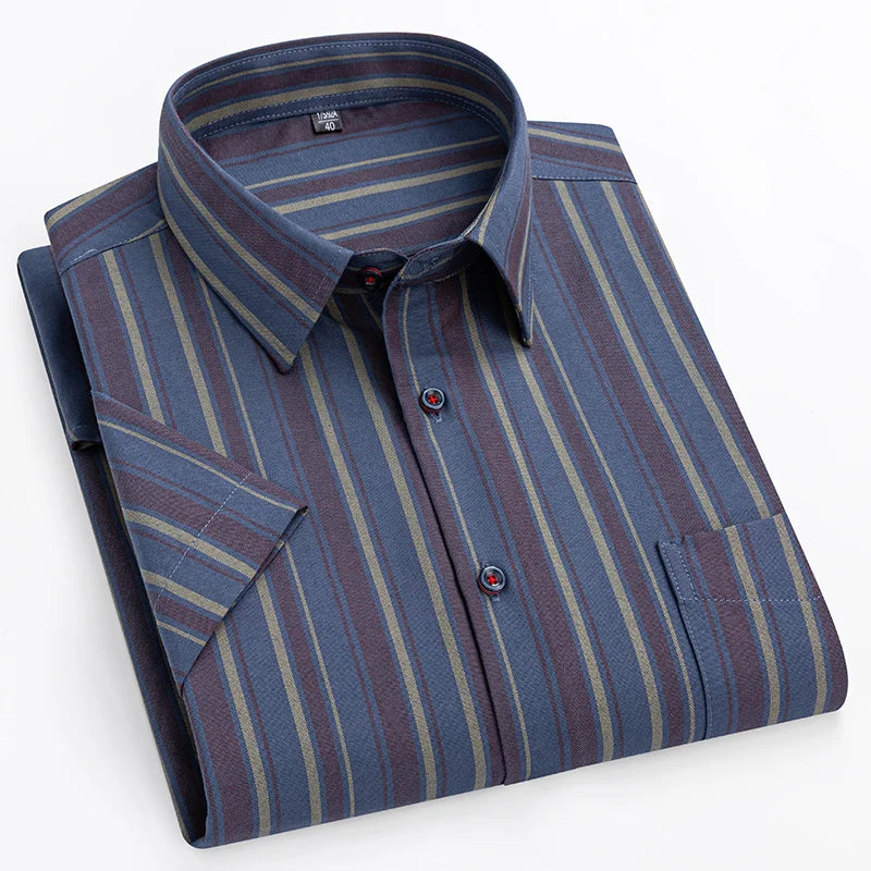 Cazotti - Short-Sleeved Cotton Shirt