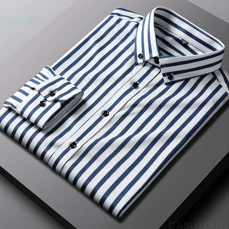 Cazotti - Casual Striped Men's Shirt