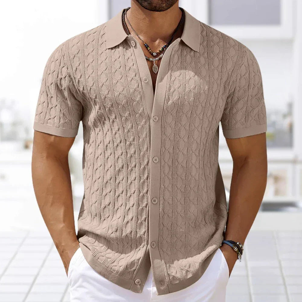 Button-Up Polo Shirt