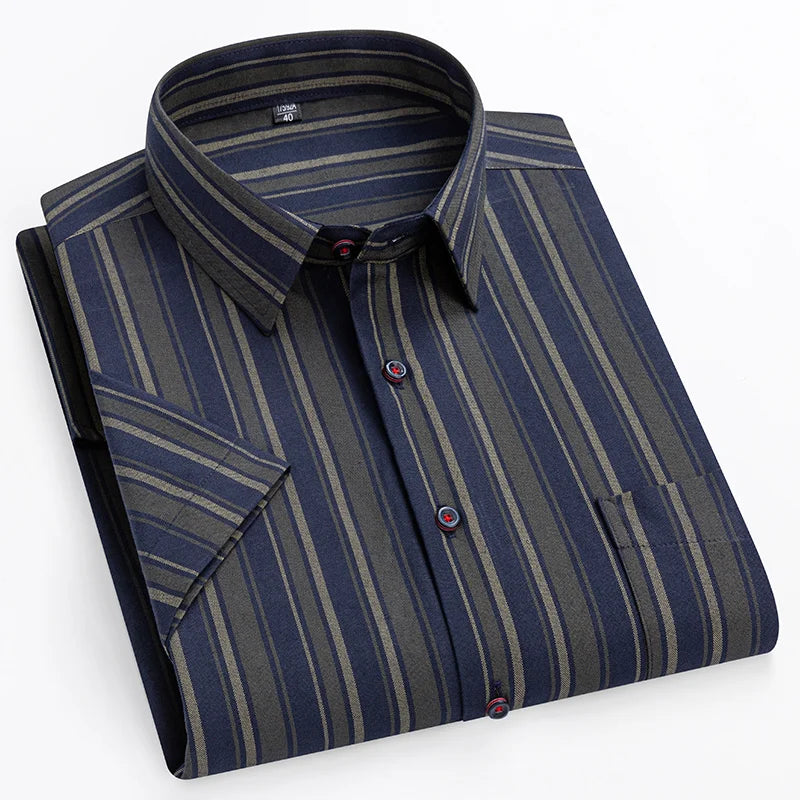 Cazotti - Short-Sleeved Cotton Shirt