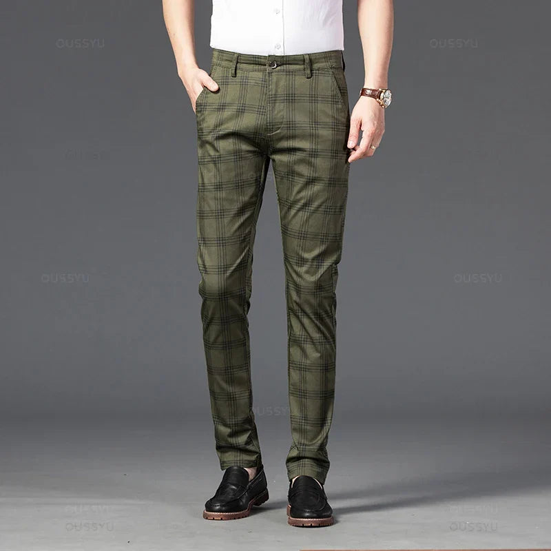 Elegant Plaid Pants