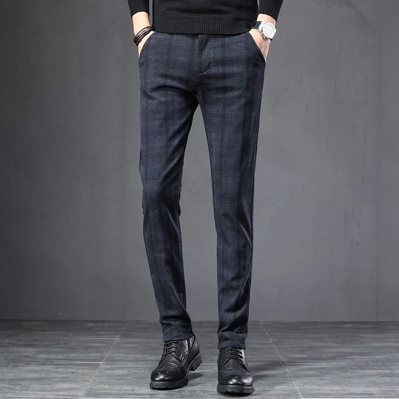 Plaid Casual Pants
