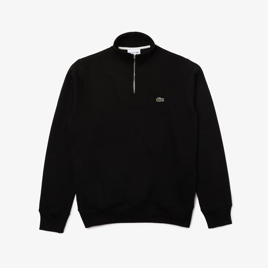Zippered Stand Up Collar Sweat